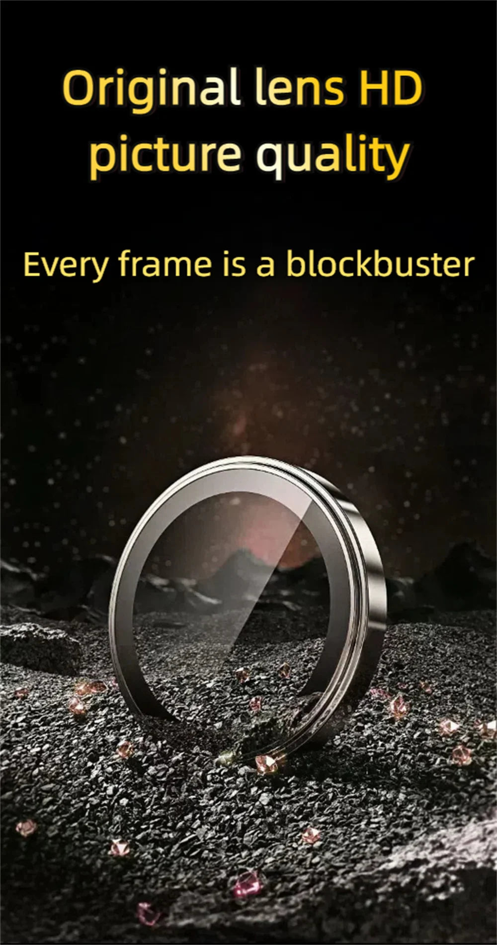 3Pcs Lens Glass Film For Iphone 15 Pro Max Lens Film IPhone 16 Camera Tempered Film Iphone 14 Plus Corning Glass 13 12 11