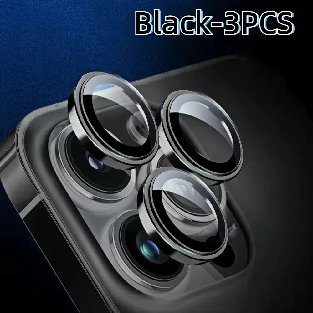 3Pcs Lens Glass Film For Iphone 15 Pro Max Lens Film IPhone 16 Camera Tempered Film Iphone 14 Plus Corning Glass 13 12 11