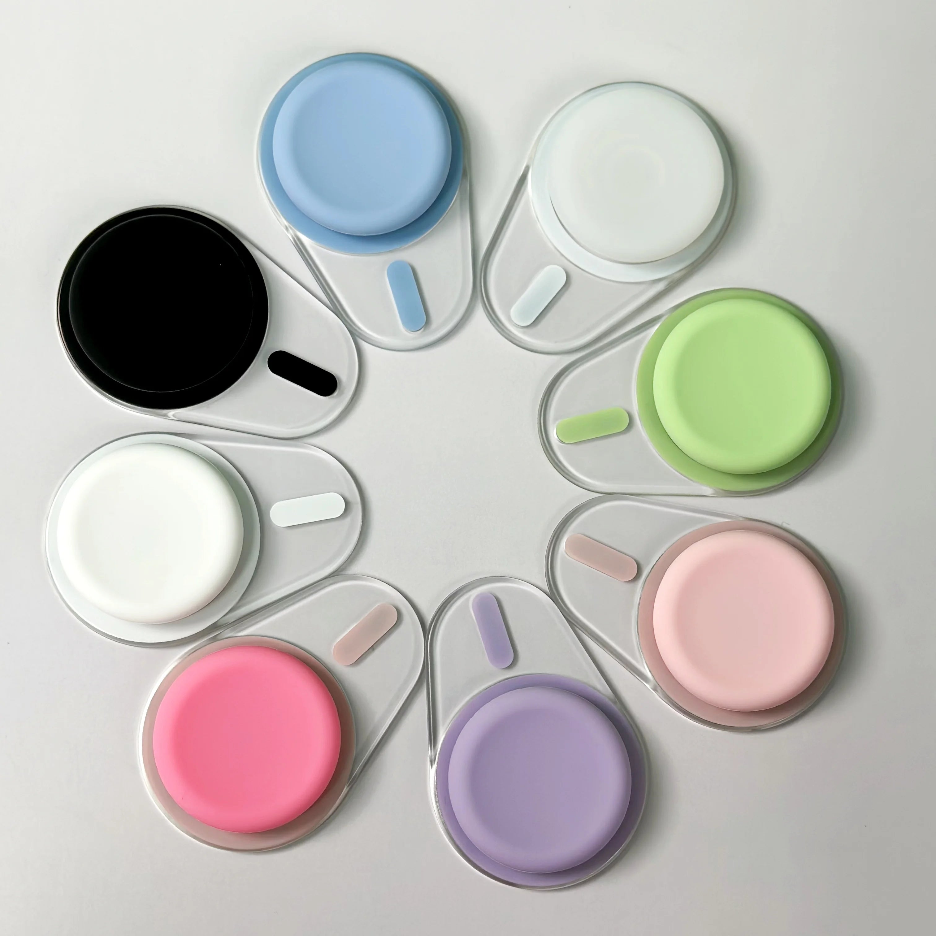 Oval Magnetic CellPhone Grip Holder Grip Tok Socket Pocket Finger Ring Stand for iPhone Folding Smart phone P-Socket Grip Tok
