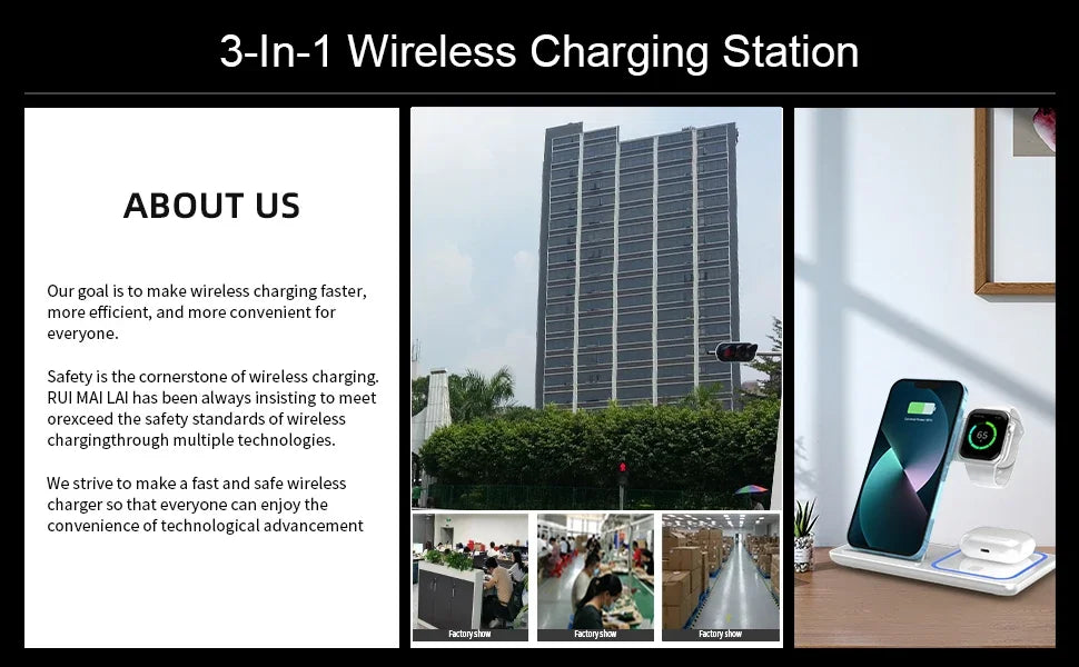 3 in 1 Wireless Travel Charger Stand For iPhone 16~12 Pro Max iWatch S10~2 SE Ultra AirPods 4/3 Pro Foldable Fast Charging Dock