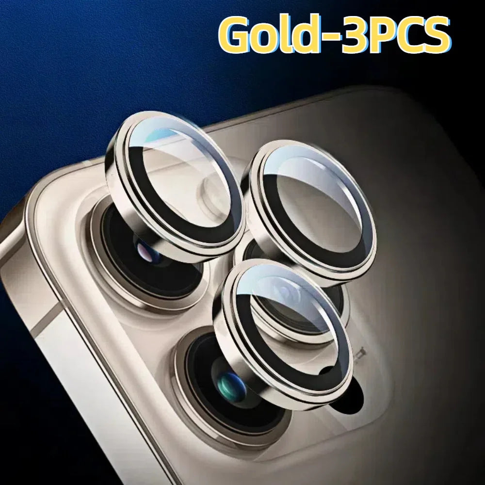 3Pcs Lens Glass Film For Iphone 15 Pro Max Lens Film IPhone 16 Camera Tempered Film Iphone 14 Plus Corning Glass 13 12 11