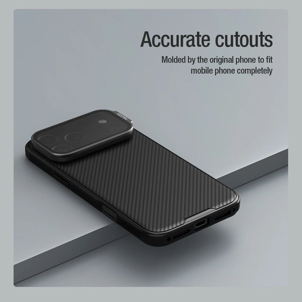 Nillkin for iPhone 17 Pro Max / 17 Pro Case CamShield Prop Camera Cover Transparent Stand Protection Back Cover Phone Case