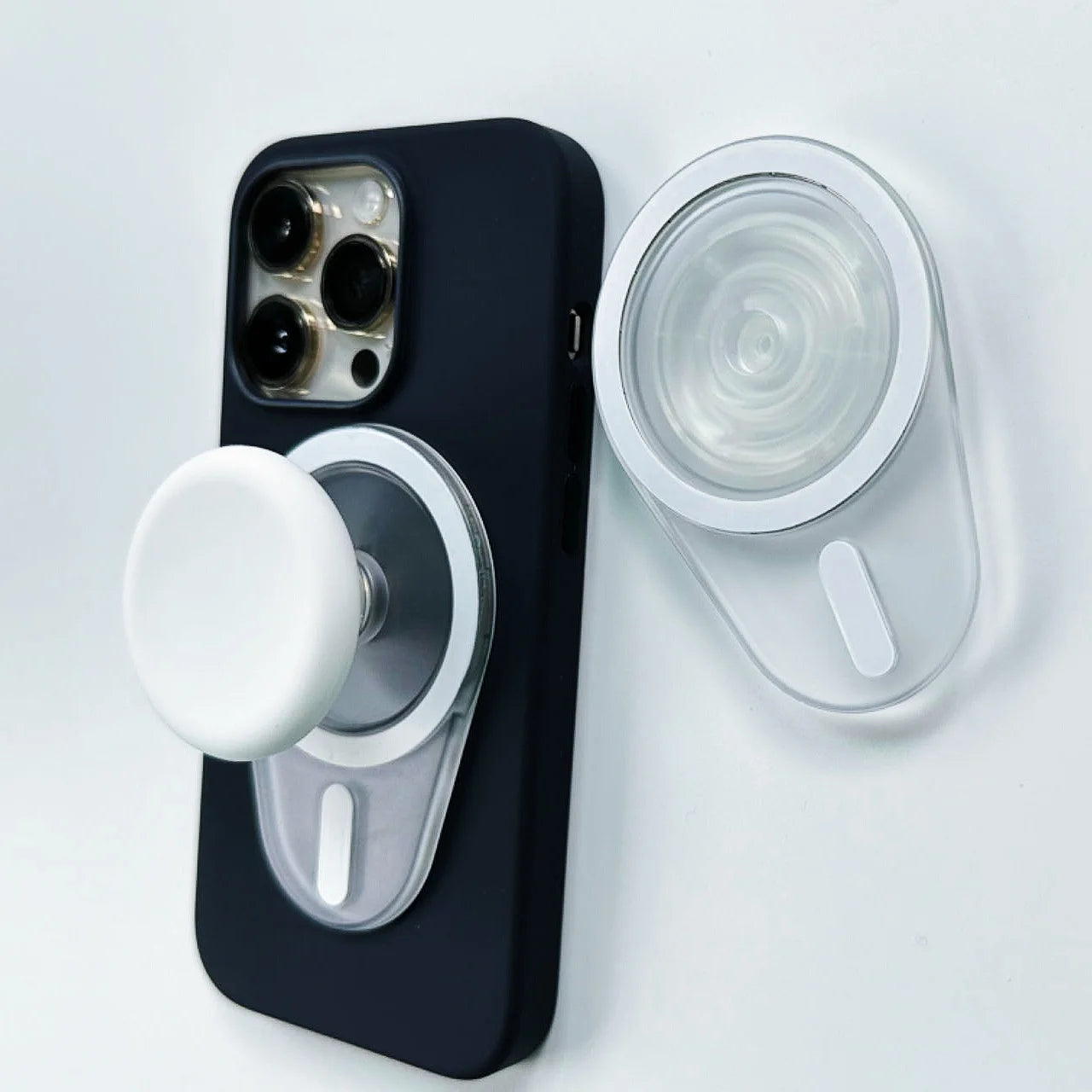 Oval Magnetic CellPhone Grip Holder Grip Tok Socket Pocket Finger Ring Stand for iPhone Folding Smart phone P-Socket Grip Tok