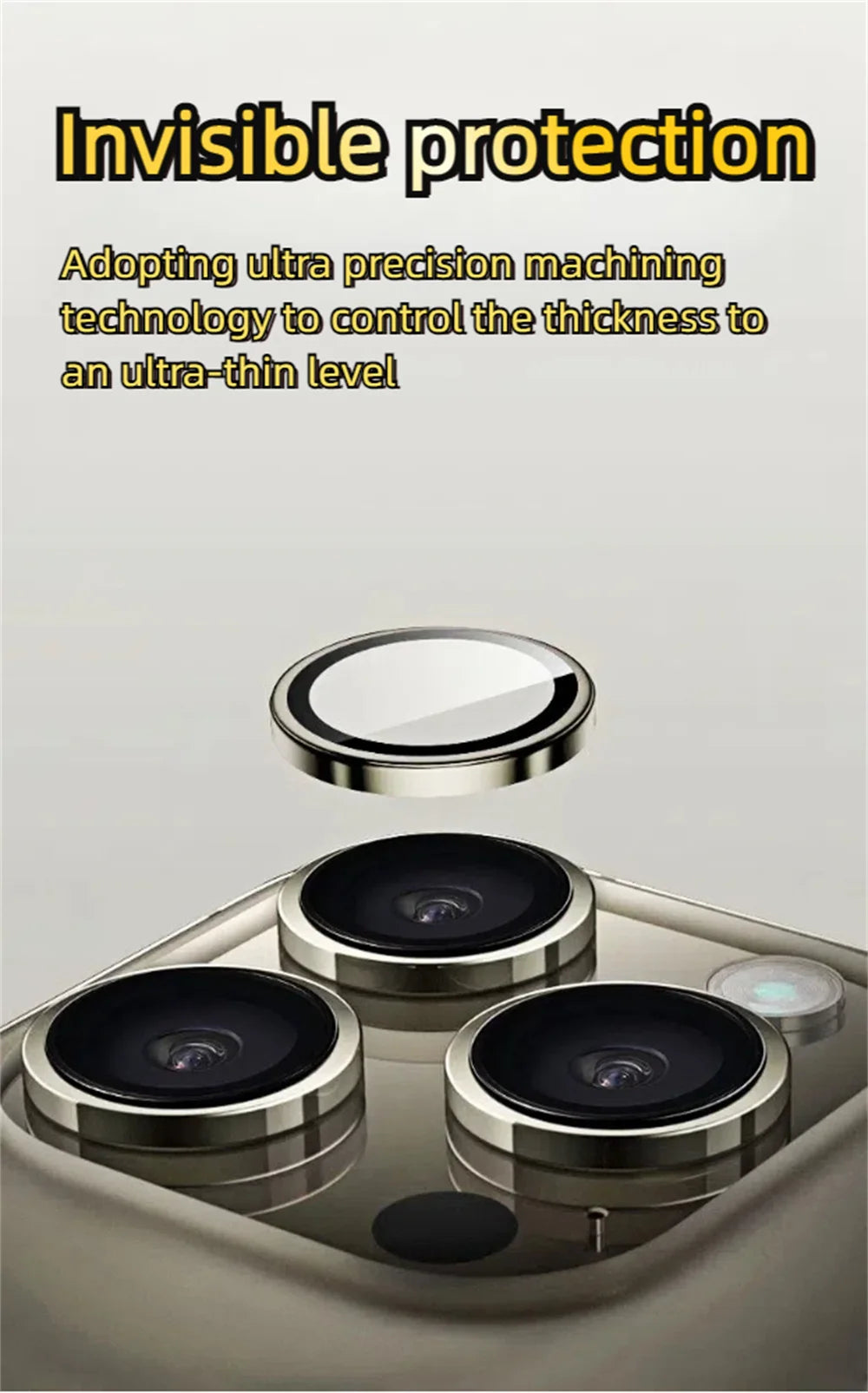 3Pcs Lens Glass Film For Iphone 15 Pro Max Lens Film IPhone 16 Camera Tempered Film Iphone 14 Plus Corning Glass 13 12 11