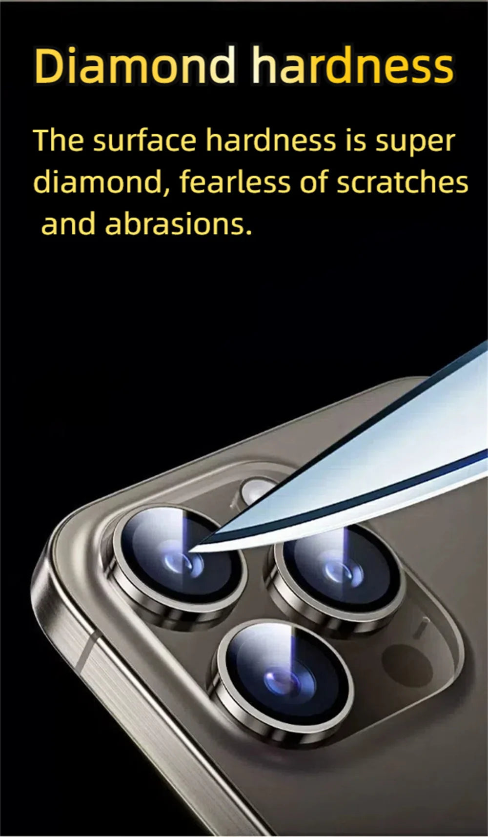 3Pcs Lens Glass Film For Iphone 15 Pro Max Lens Film IPhone 16 Camera Tempered Film Iphone 14 Plus Corning Glass 13 12 11