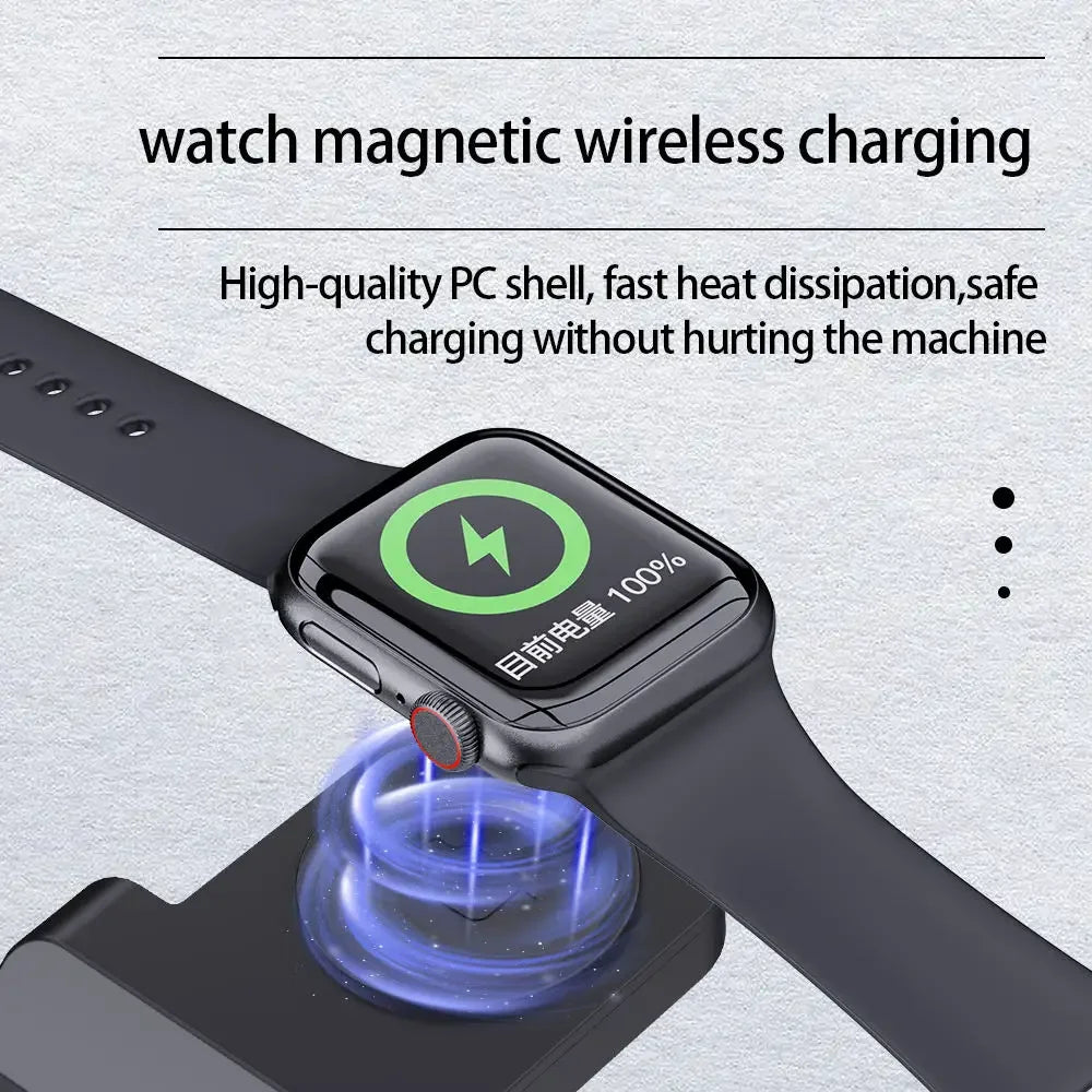 3in1 Wireless Charging Base Wireless Fast Charging Suitable For I Phone Phones Earphones And Watches