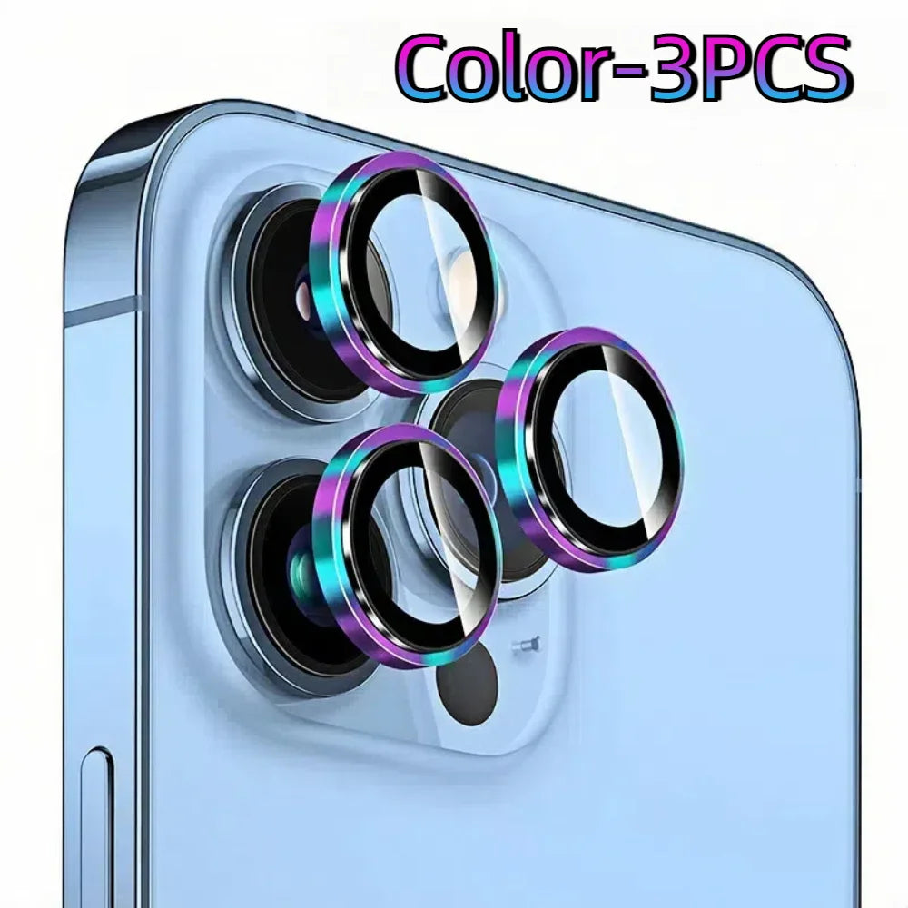 3Pcs Lens Glass Film For Iphone 15 Pro Max Lens Film IPhone 16 Camera Tempered Film Iphone 14 Plus Corning Glass 13 12 11