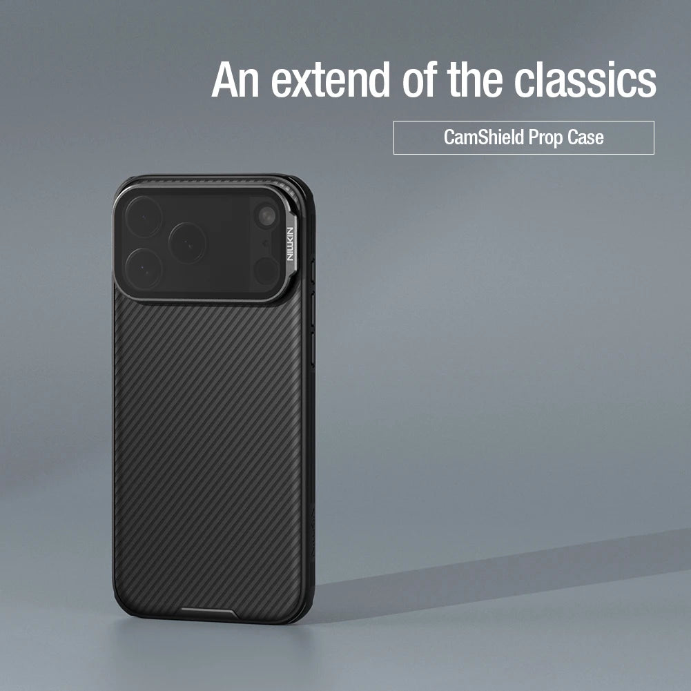 Nillkin for iPhone 17 Pro Max / 17 Pro Case CamShield Prop Camera Cover Transparent Stand Protection Back Cover Phone Case
